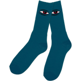 Toy Machine - Sect Eye Embroidered Crew Socks - Ocean