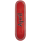 April - 8.5" Logo Red