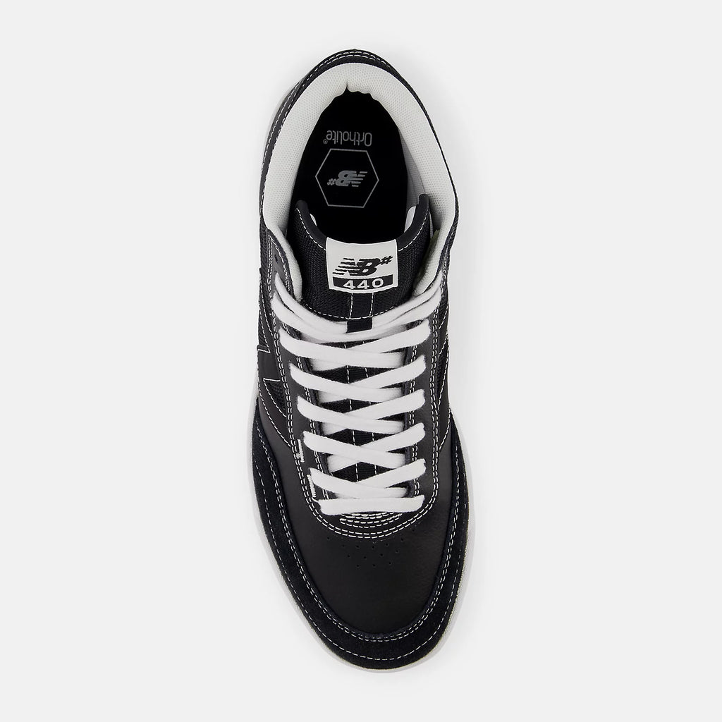 New Balance Numeric -NM440HBW 440 High V2 - Black with White New Balance Numeric -NM440HBW 440 High V2 - Black with White