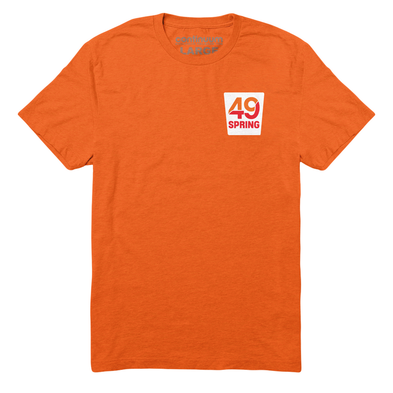 Continuum - "49-Spring" Tee - Orange