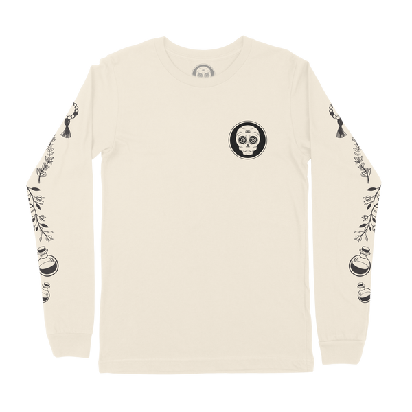 Midnight Skateboarding - Witchcraft Long Sleeve Tee - Bone