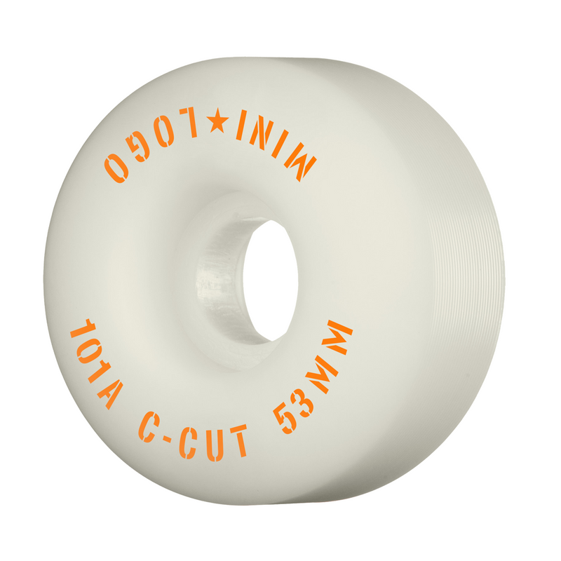 Mini Logo - 53mm C Cut 101A White