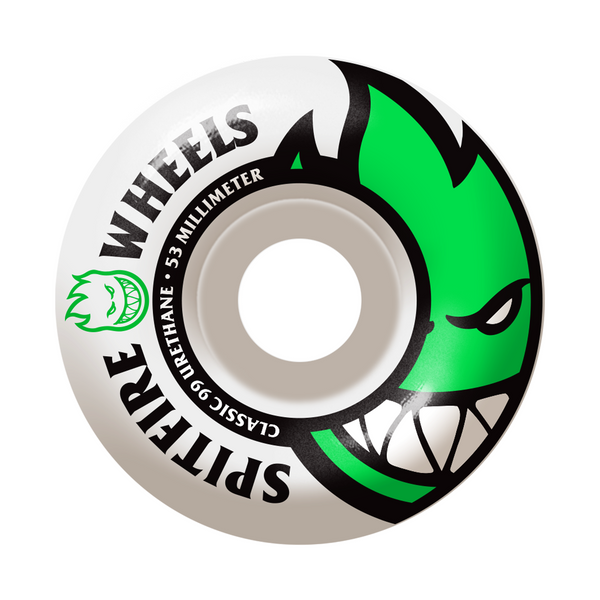 Spitfire - 53mm Classic 99 Bighead White/Green