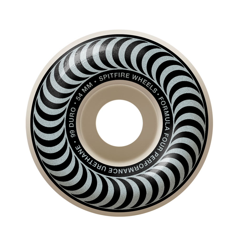 Spitfire - 54mm F4 99 Classic Swirl White/Silver