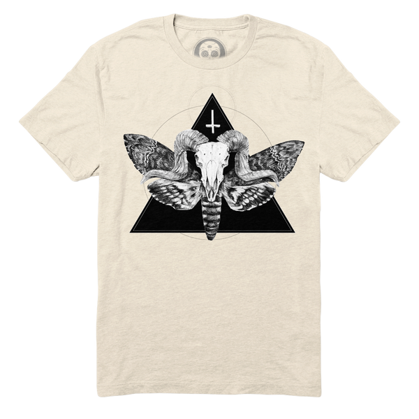 Midnight Skateboarding - The Horned God Tee - Bone