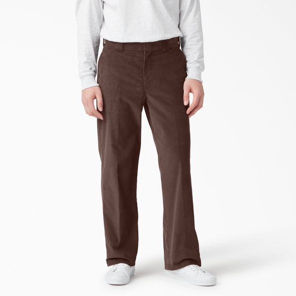 Dickies - Flat Front Corduroy Pants - Chocolate Brown