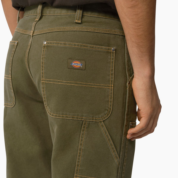 Dickies - Duck Contrast Stitch Double Front Pant - Stonewashed Military Green